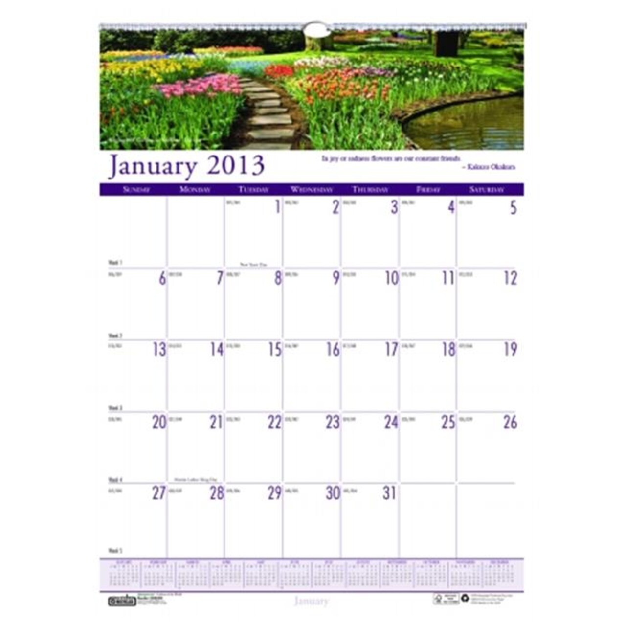 House of Doolittle HOD302 Gardens Wall Calendar Michaels